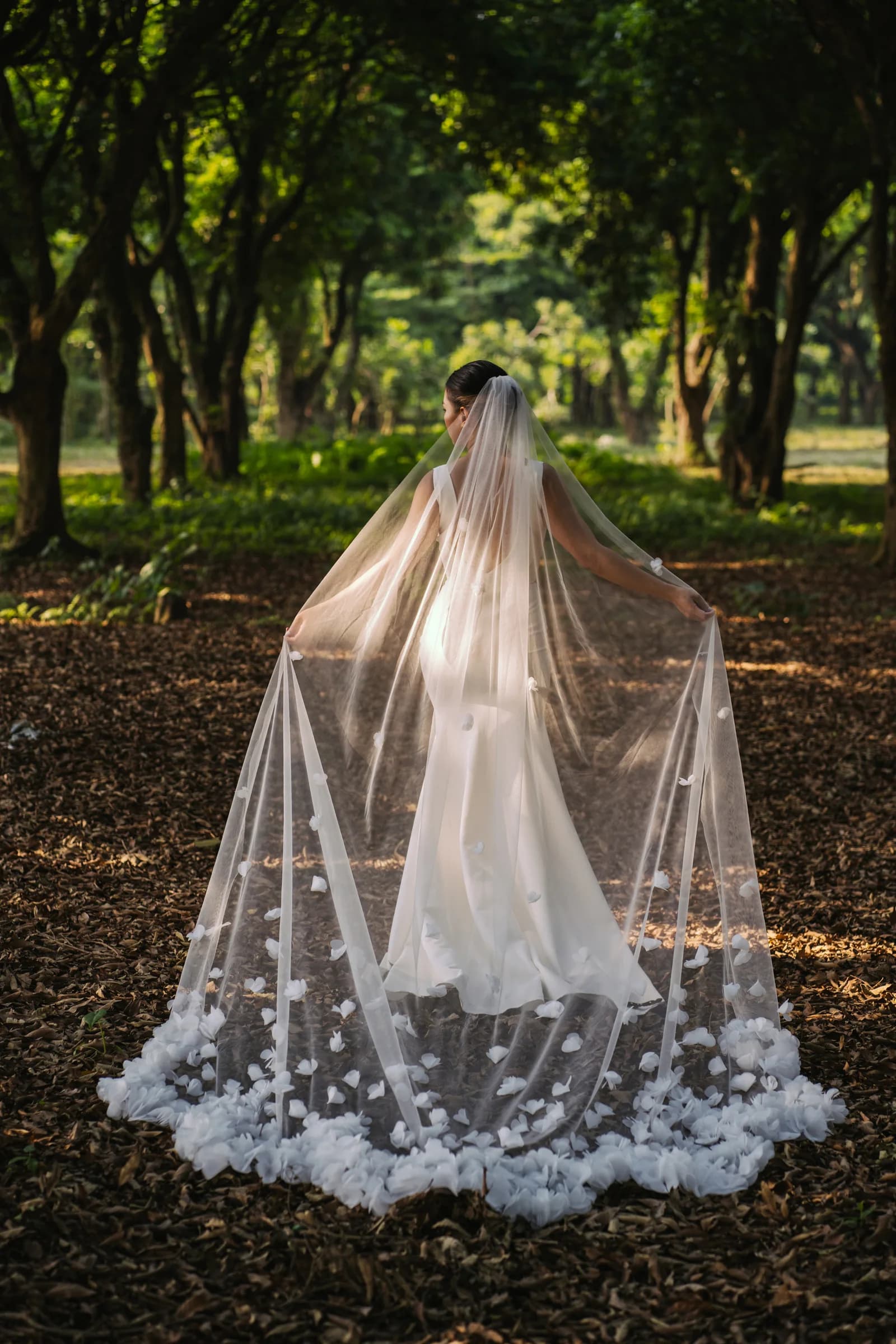 Bella handcrafted wedding veil