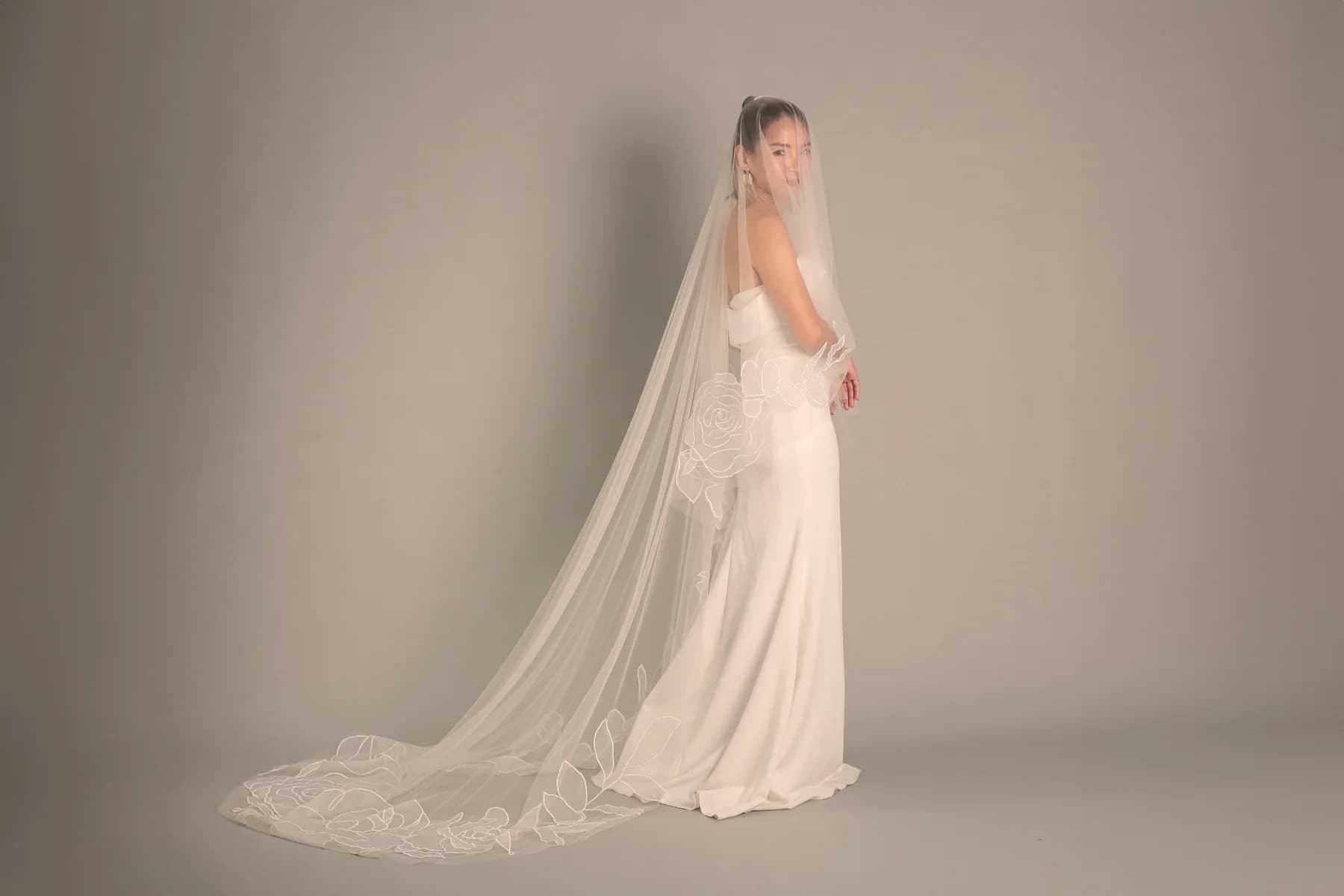 Rosie handcrafted wedding veil