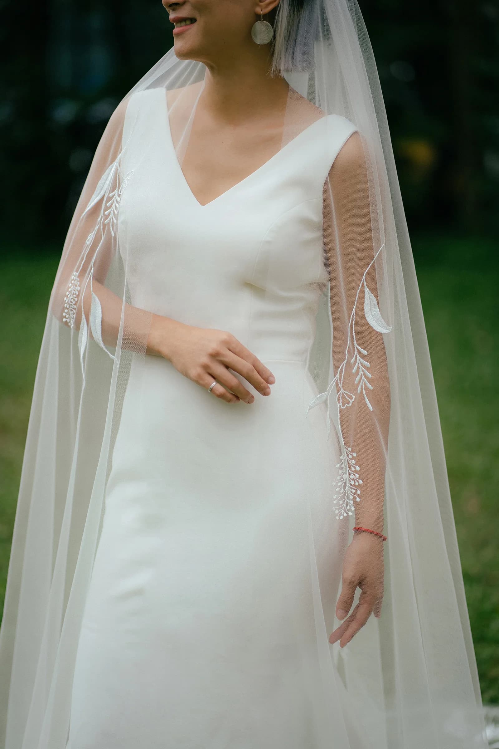 Sarah handcrafted wedding veil