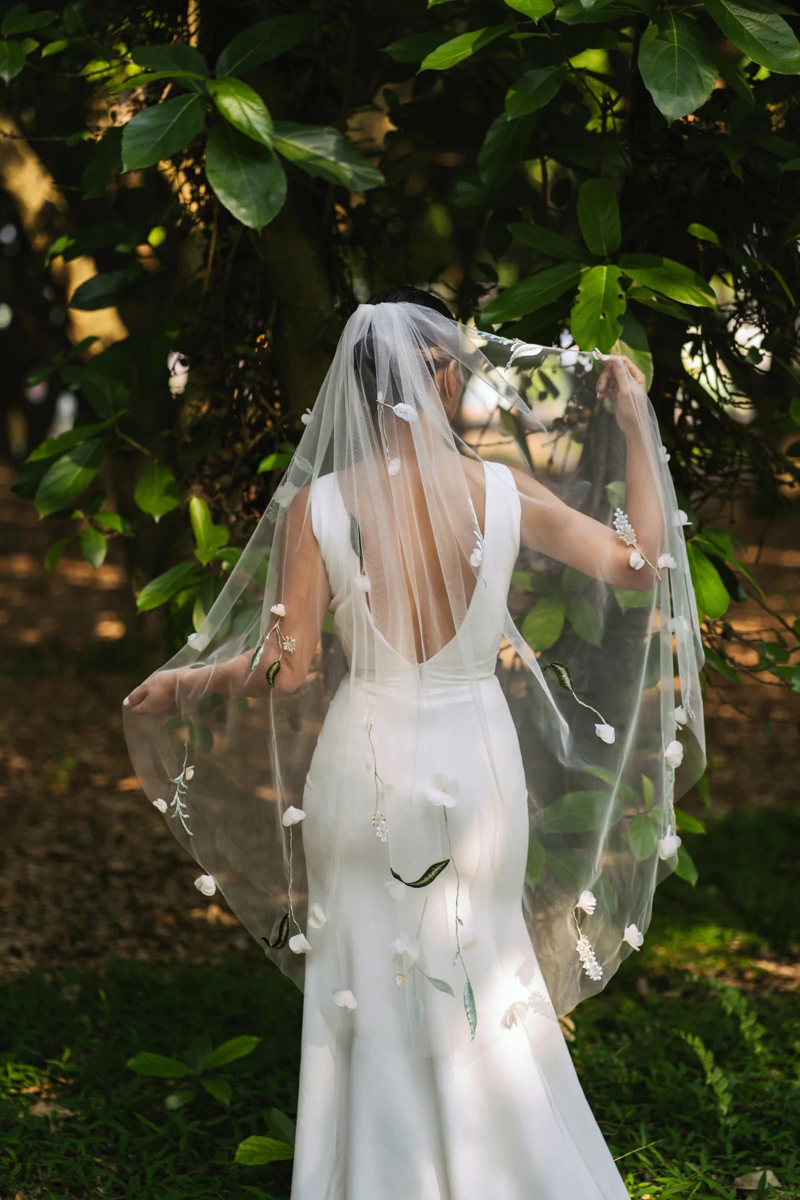 Sera handcrafted wedding veil